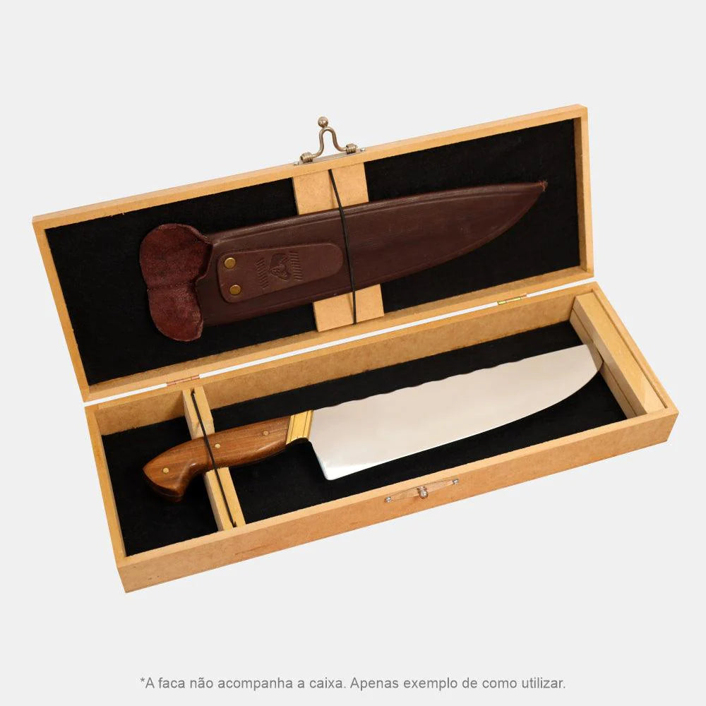 Caixa Estojo em Madeira para Facas até 11"