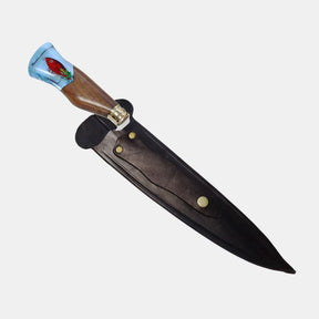 Faca Churrasco Artesanal Personalizada Picanheira Isca | Aço Inox 10"