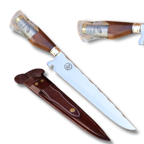 Faca Churrasco Artesanal Personalizada Picanheira Bala | Aço Inox 10"