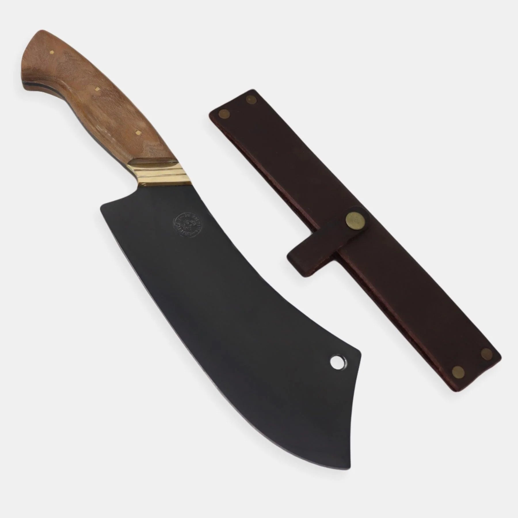 Cutelo Churrasco Artesanal Personalizado | Carbono Fosfatizado 9"