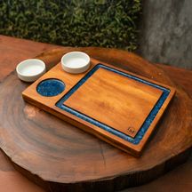 Tábua para servir - Potinhos Porcelana