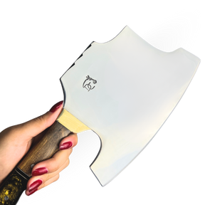 Machado Artesanal 39cm - Cabo Full Tang Madeira e Resina com Quebra Gelo