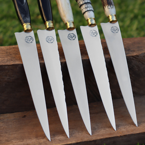 Faca Artesanal para Churrasco Personalizada | Presente | Cervo, Tatu, Cavalo