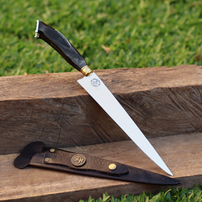 Faca Artesanal para Churrasco Personalizada | Presente | Cervo, Tatu, Cavalo