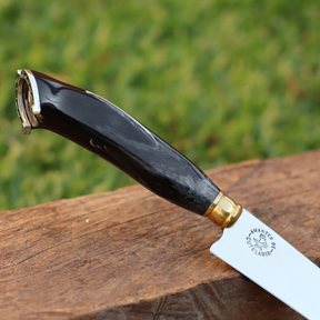 Faca Artesanal para Churrasco Personalizada | Presente | Cervo, Tatu, Cavalo