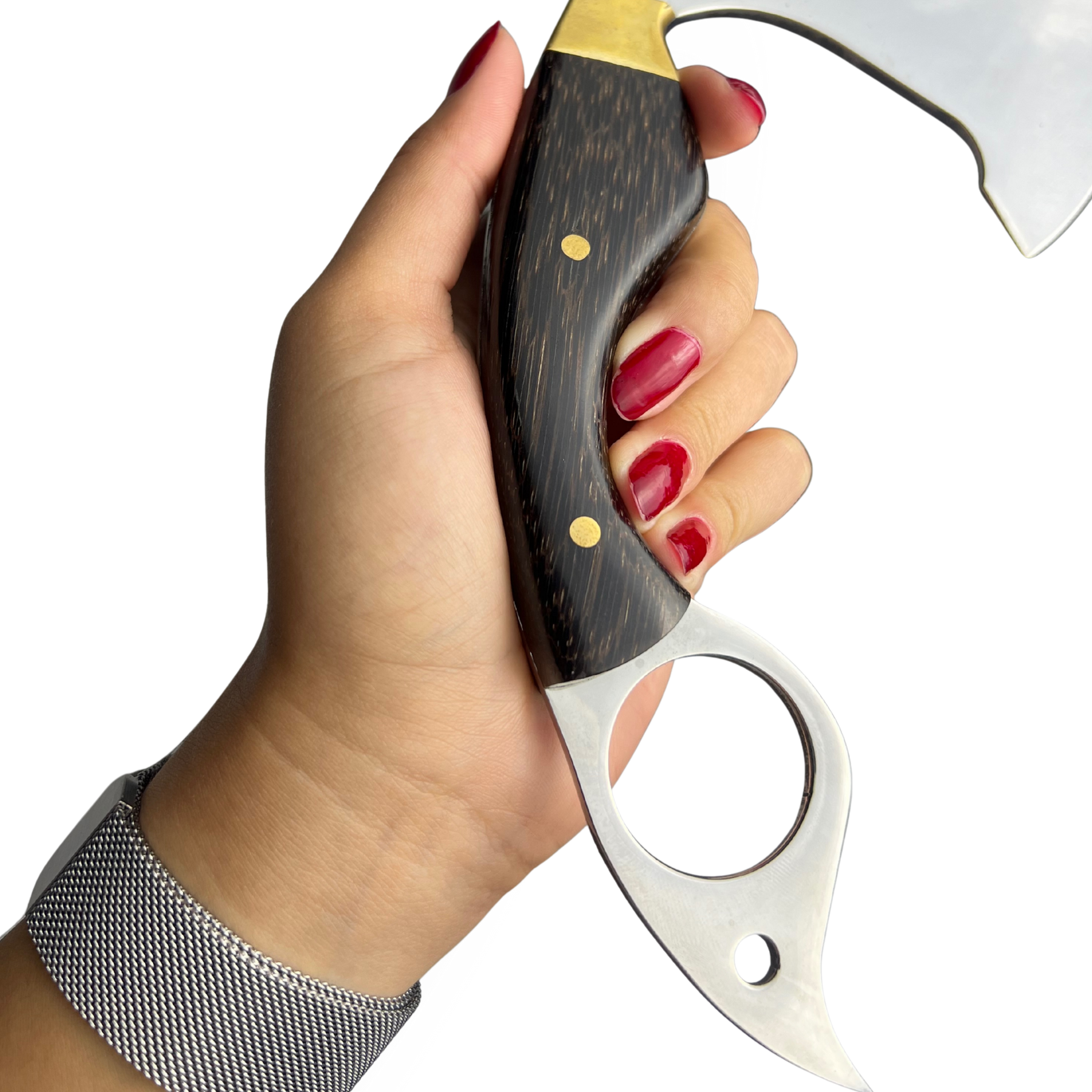 Machadinho Artesanal 25cm - Cabo Full Tang Madeira Tucumã