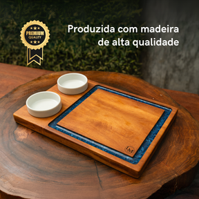 Tábua para servir - Potinhos Porcelana