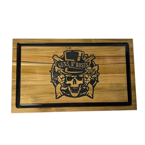 Tábua de Madeira Personalizada Guns N' Roses - 45,5cm x 27cm