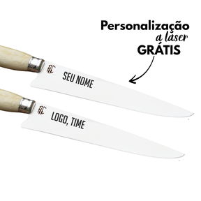 Faca Artesanal para Churrasco Personalizada Pata de Cavalo | 9' polegadas