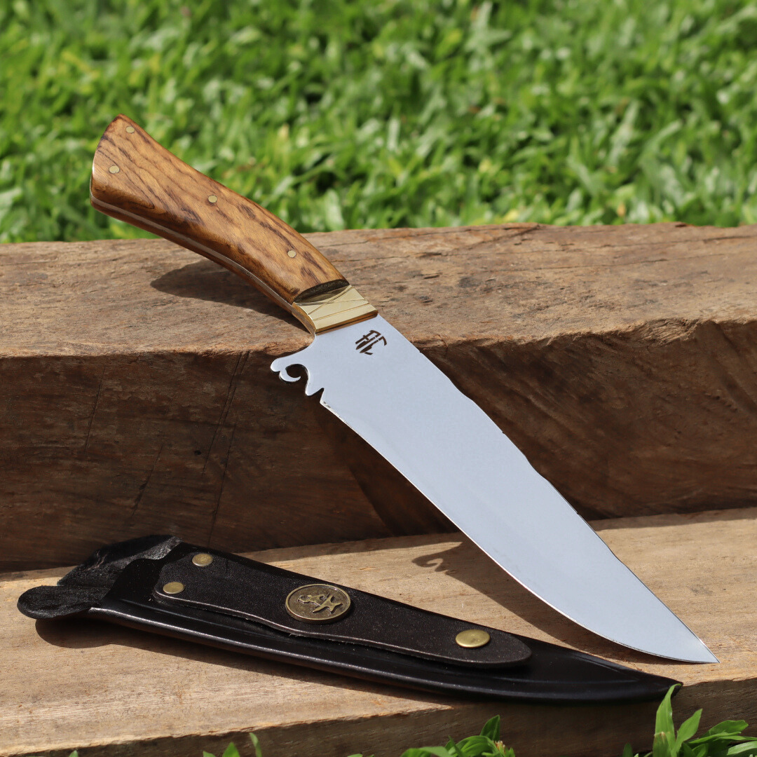 Faca Churrasco Artesanal Personalizada Rambo | Aço Inox 8"