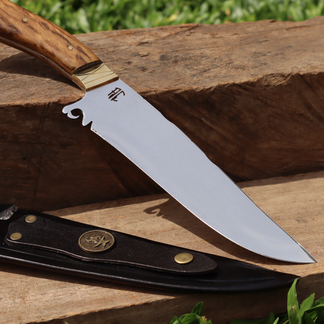 Faca Churrasco Artesanal Personalizada Rambo | Aço Inox 8"