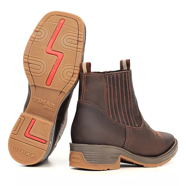 Bota Masculina Café - Durabilidade e Conforto Extremo