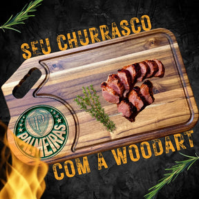 Tábua De Corte Para Churrasco Logo Do Palmeiras