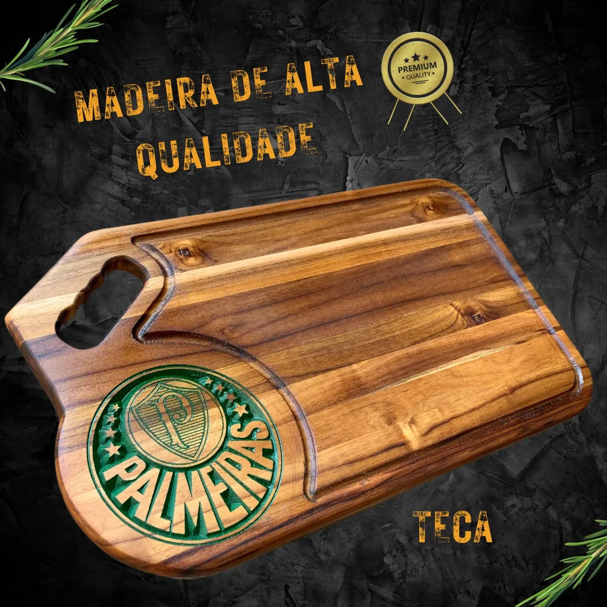 Tábua De Corte Para Churrasco Logo Do Palmeiras