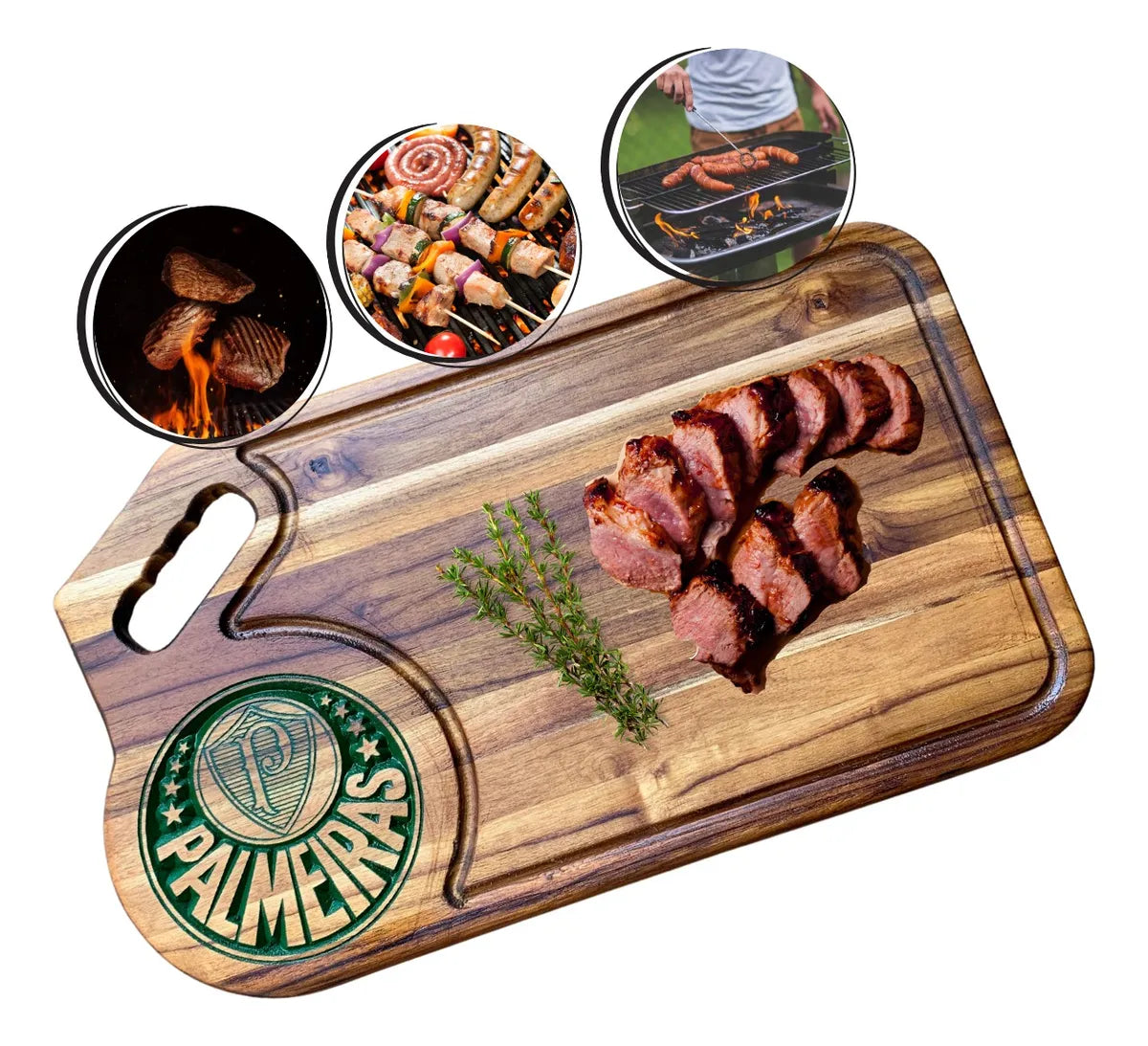 Tábua De Corte Para Churrasco Logo Do Palmeiras