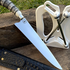 Kit Churrasco Picanheira + Afiador em X