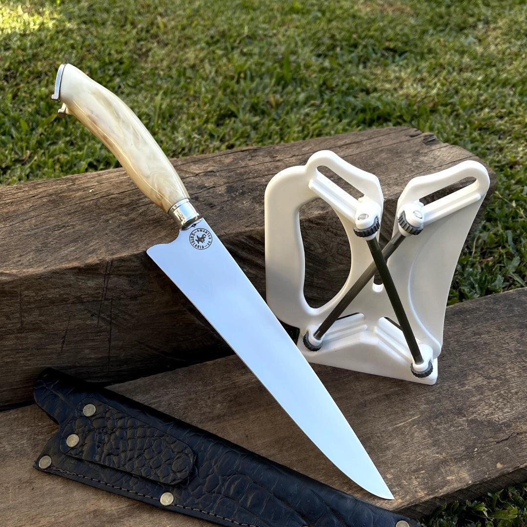 Kit Churrasco Picanheira + Afiador em X