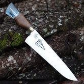 Faca Churrasco Artesanal Personalizada Nossa Senhora | Aço Inox 10"