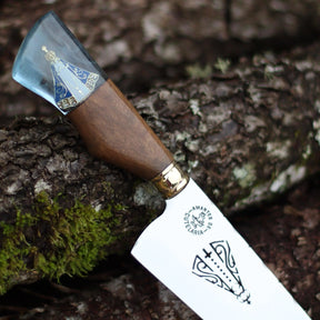 Faca Churrasco Artesanal Personalizada Nossa Senhora | Aço Inox 10"