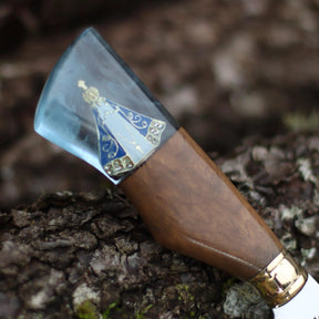 Faca Churrasco Artesanal Personalizada Nossa Senhora | Aço Inox 10"