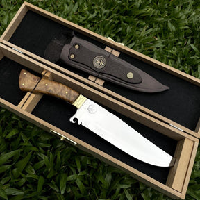 Faca Churrasco Artesanal Personalizada Rambo | Aço Inox 8"