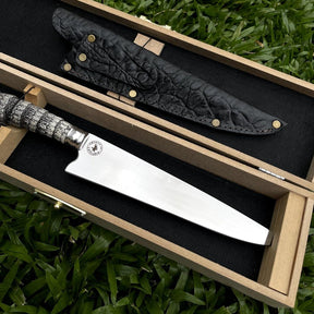 Faca Churrasco Artesanal Picanheira Rabo de Tatu | Aço Inox 9"