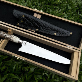 Faca Artesanal para Churrasco Personalizada Chifre | 9' polegadas