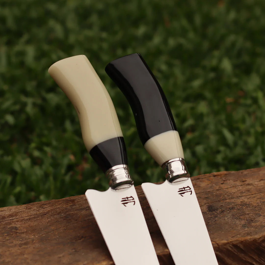 Kit 2 Facas Artesanais para Churrasco Aço Inox  | 9"