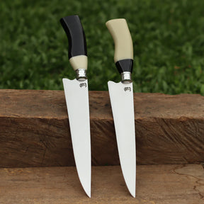 Kit 2 Facas Artesanais para Churrasco Aço Inox  | 9"