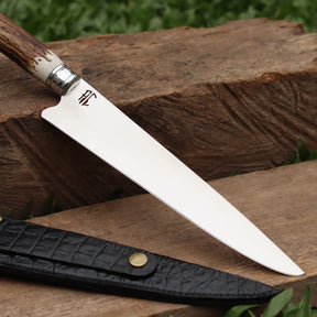 Faca Artesanal para Churrasco Personalizada Chifre | 9' polegadas