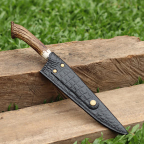 Faca Artesanal para Churrasco Personalizada Chifre | 9' polegadas