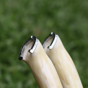 Kit Faca e Garfo Artesanal para Churrasco Personalizada | Presente | Cervo, Tatu, Cavalo