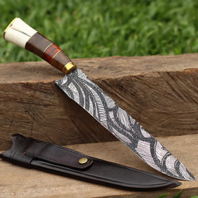 Faca Artesanal para Churrasco Texturizada Sortidas | 10"