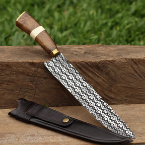 Faca Artesanal para Churrasco Texturizada Sortidas | 10"