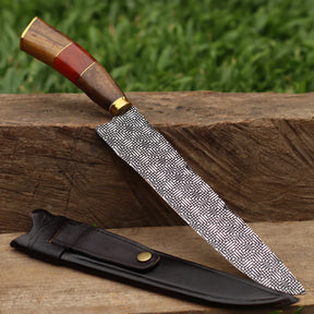 Faca Artesanal para Churrasco Texturizada Sortidas | 10"