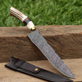 Faca Artesanal para Churrasco Texturizada Sortidas | 10"