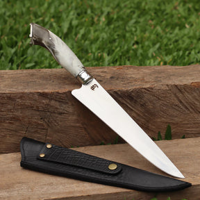 Faca Artesanal para Churrasco Personalizada Pata de Cavalo | 9' polegadas