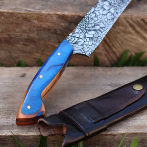 Faca Artesanal para Churrasco Texturizada Figuras Sortidas| 10"