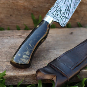 Faca Artesanal para Churrasco Texturizada Figuras Sortidas| 10"