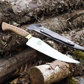 Faca Churrasco Artesanal Personalizada BBQ Fileteira | Aço Inox 9"