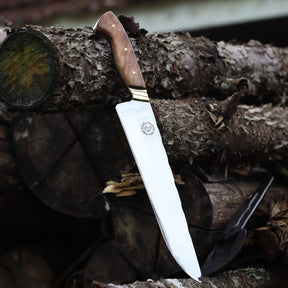 Faca Churrasco Artesanal Picanheira Tradicional | Aço Inox 10"