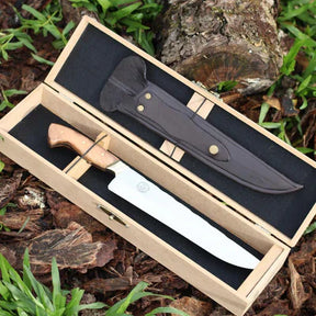 Faca Churrasco Artesanal Picanheira Tradicional | Aço Inox 10"