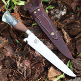 Faca Churrasco Artesanal Personalizada Picanheira Bala | Aço Inox 10"