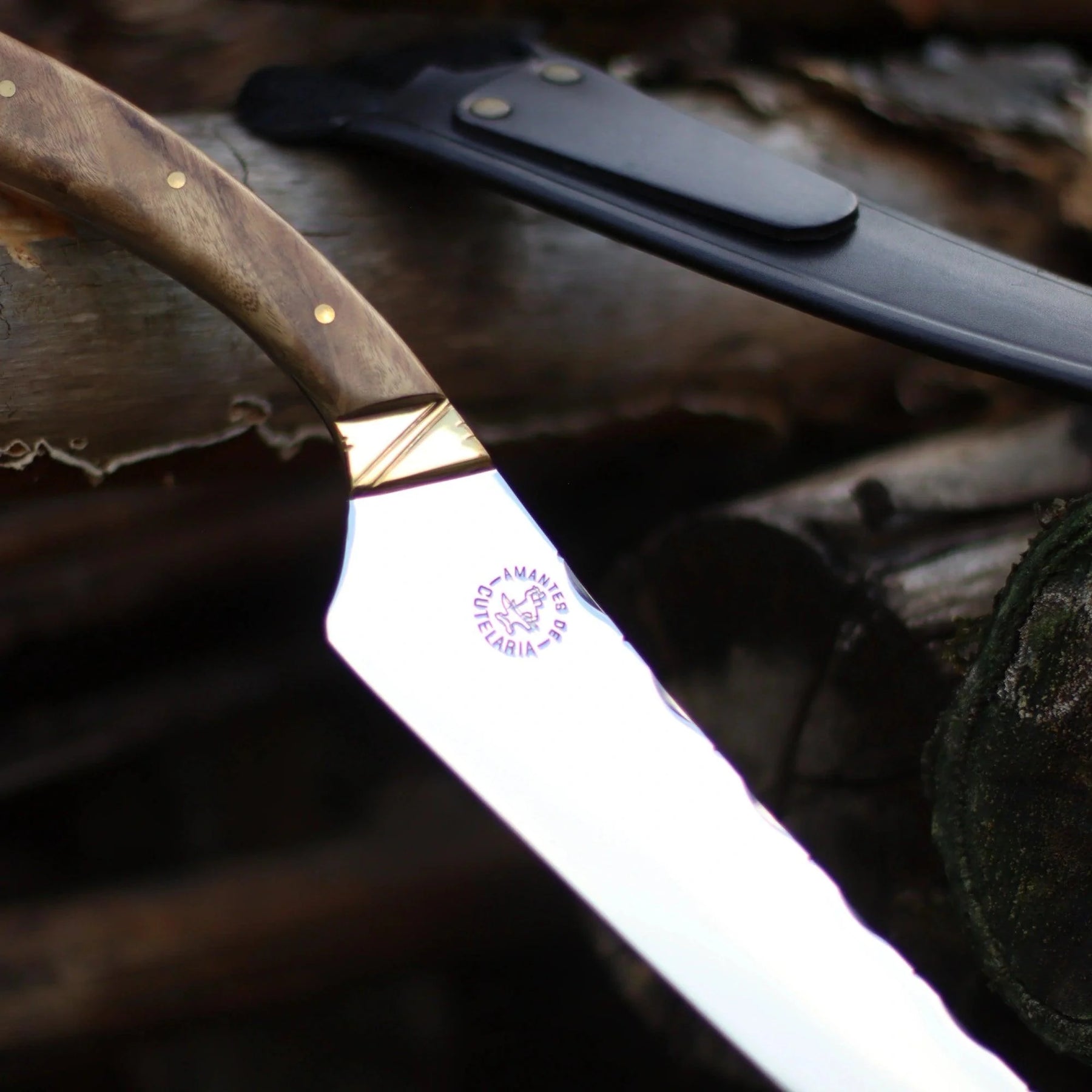 Faca Churrasco Artesanal Personalizada BBQ Turca | Aço Inox 10"