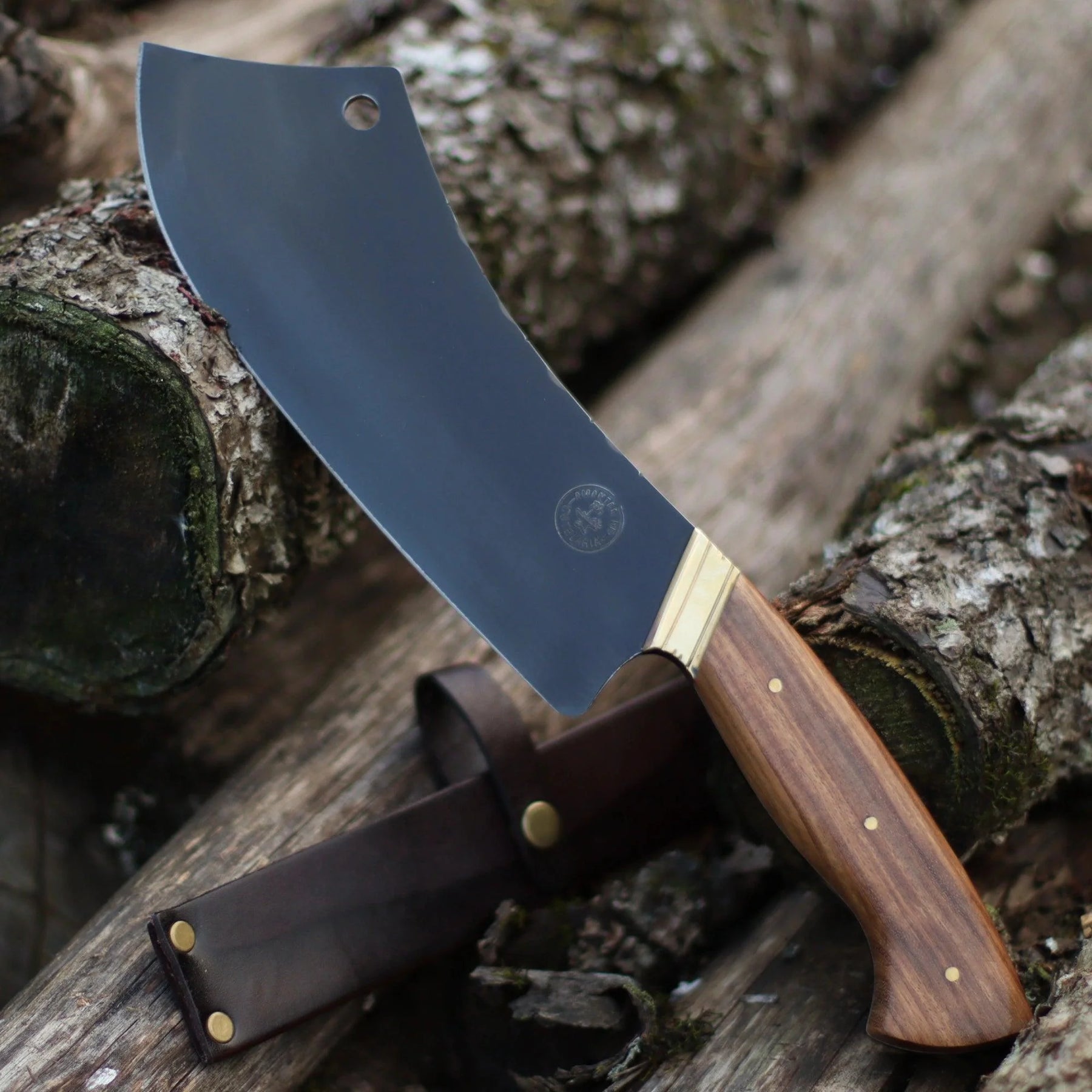 Cutelo Churrasco Artesanal Personalizado | Carbono Fosfatizado 9"