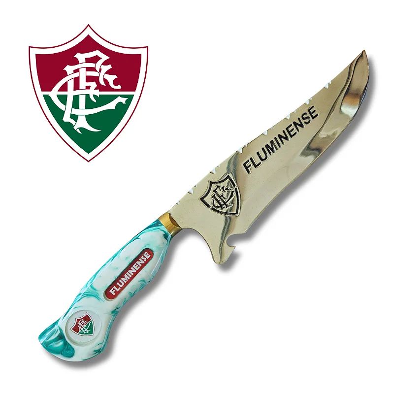 Tábua Rústica Personalizada - Fluminense + Kit Churrasco Personalizado