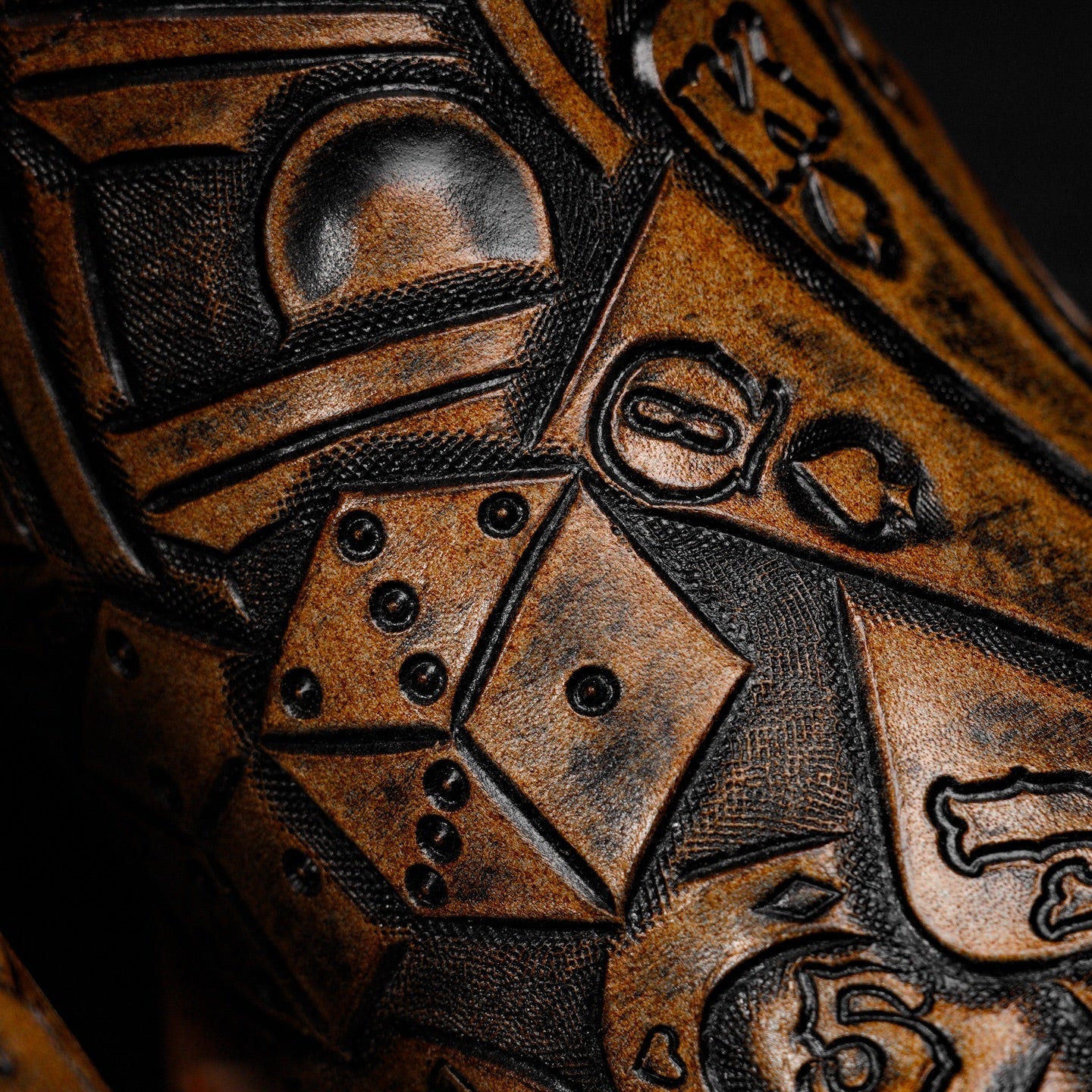 Bota Desenhada Artesanal - Baralho