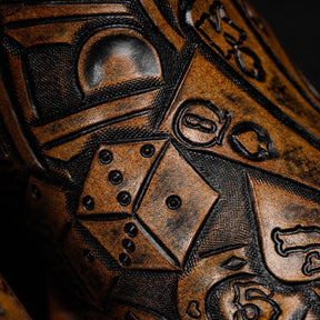 Bota Desenhada Artesanal - Baralho