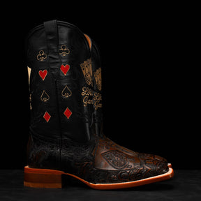 Bota Desenhada Artesanal - Baralho