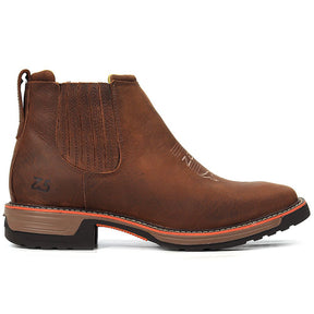 [COMPRE 1 LEVE 2] Botina Couro Genuíno Terra - Com Palmilha Gel Conforto + CINTO TEXAS DE BRINDE